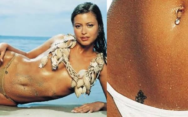 Celebrities with Single Chinese Character Tattoos - Holly Valance