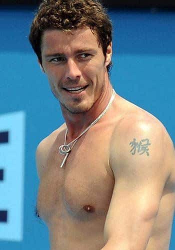 Celebrities with Single Chinese Character Tattoos - Marat Safin