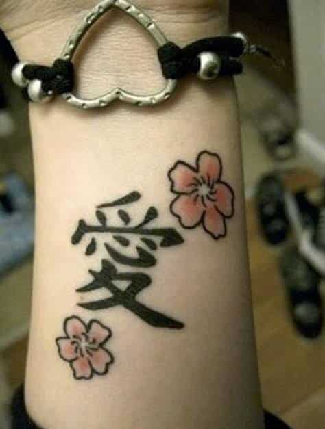 Single Chinese Character Tattoos - Love