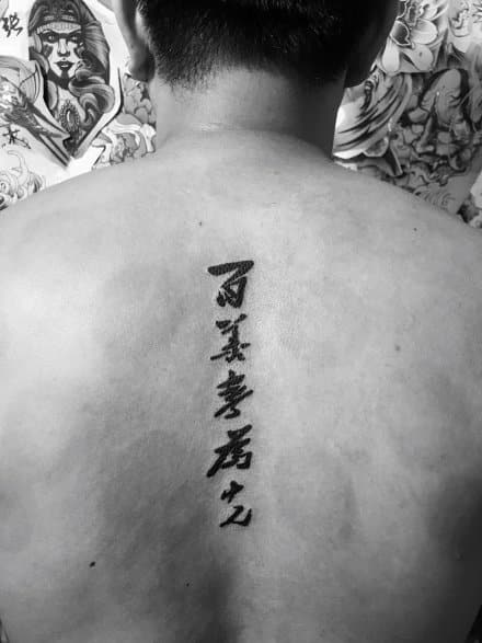 Chinese Proverb Tattoos - Filial piety is one of the virtues to be held above all else