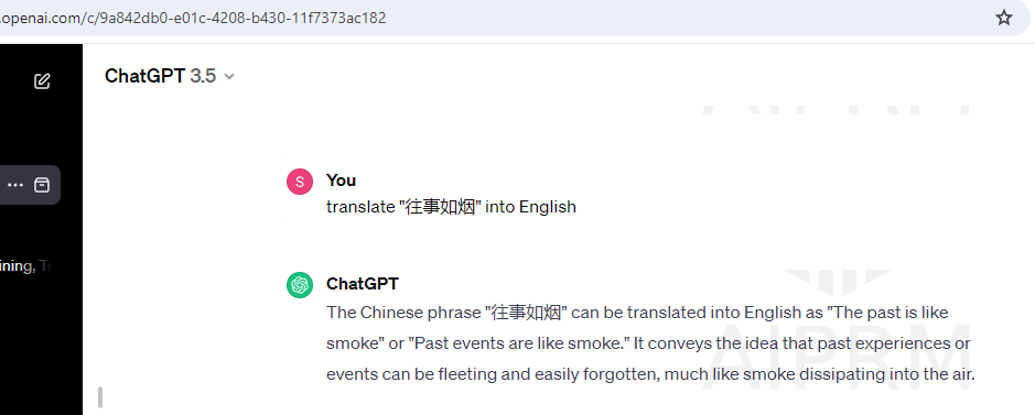Translate Chinese to English - ChatGPT Translate