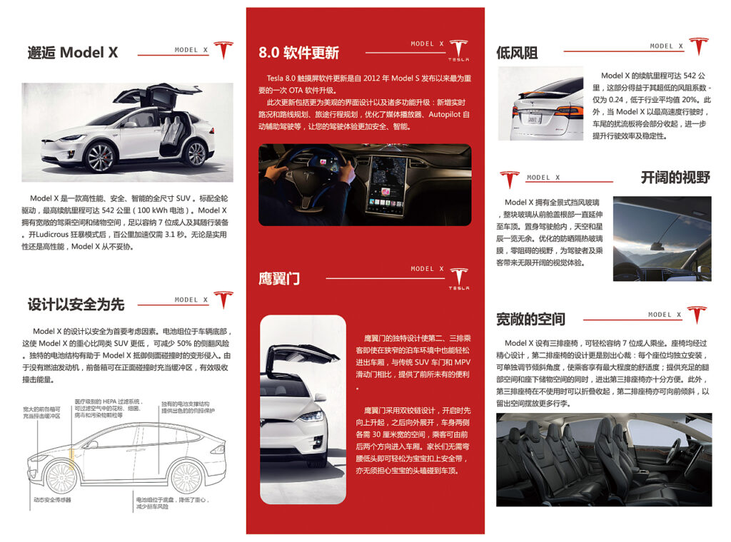 Translate User Manual into Chinese - Tesla Model X